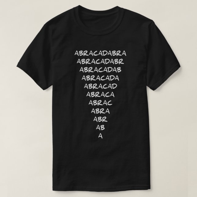 T-SHIRT ABRACADABRA (Design devant)