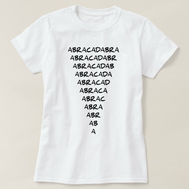 T-SHIRT ABRACADABRA (Design devant)