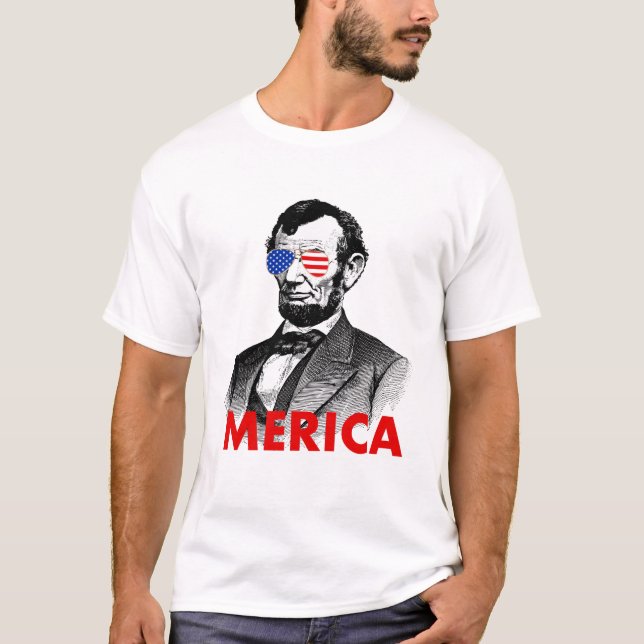 T-shirt abraham lincoln (Devant)