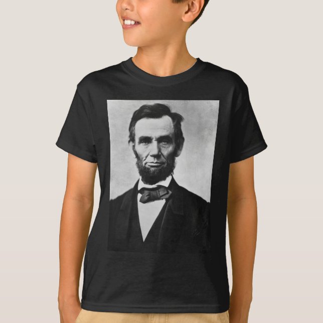 T-shirt Abraham Lincoln : 16ème Président de l'Amérique (Devant)