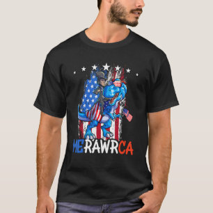 T-shirt Abraham Lincoln 4 juillet Dino Boys Hommes América