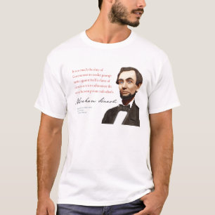 T-shirt Abraham Lincoln Chemise #12 "Prompt Justice"