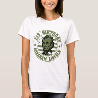 T-shirt Abraham lincoln's 213th birthday