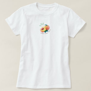 T-shirt Abricot doux fruit frais esthétique été