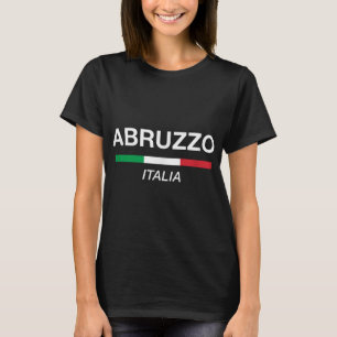 T-shirt Abruzzes Nom italien Famille Réunion Italie Drapea