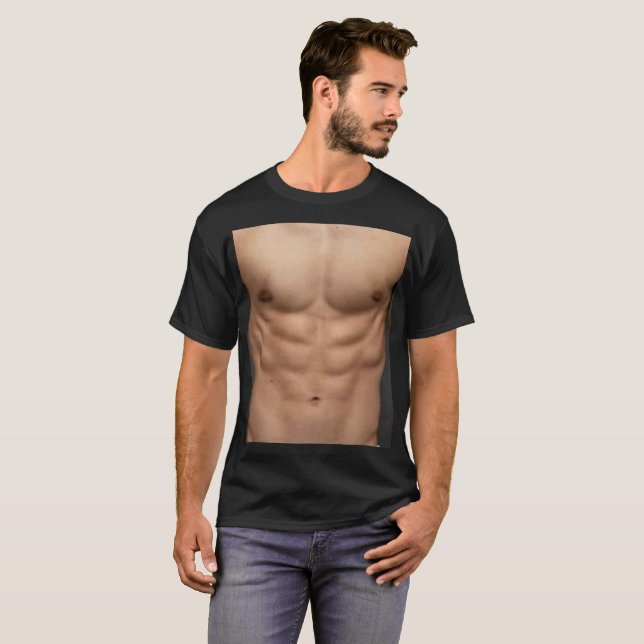 T-shirt ABS 6 pack instantanés (Devant entier)