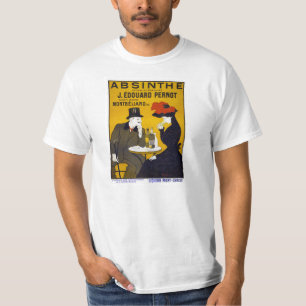 T-shirt Absinthe Poster vintage restauré