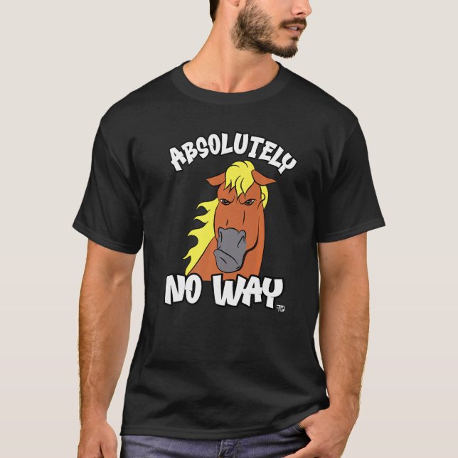 T-shirt Absolument aucun moyen grincheux Haflinger isabel  (Devant)