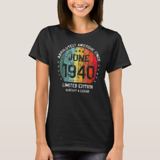 T-shirt Absolument Génial Depuis Juin 1940 Naissance Homme