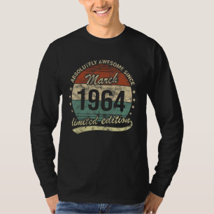 T-shirt Absolument Génial Depuis Mars 1964 Homme Femme Bir