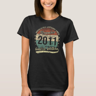 T-shirt Absolument Génial Depuis Novembre 2011 Garçon Ou F