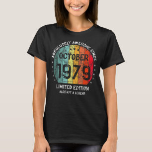 T-shirt Absolument Génial Depuis Octobre 1979 Homme Femme 