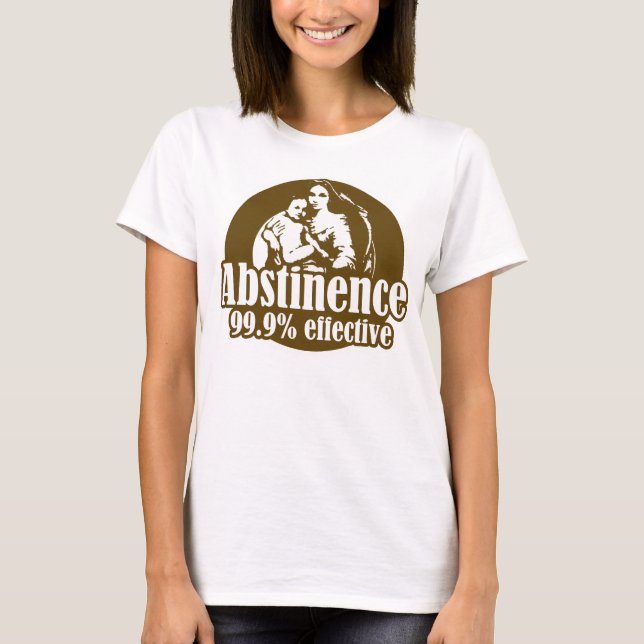 T-shirt Abstinence 99% Humour religieux efficace (Devant)