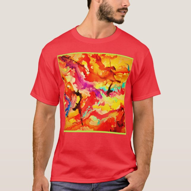 T-shirt Abstract art Pattern (Devant)