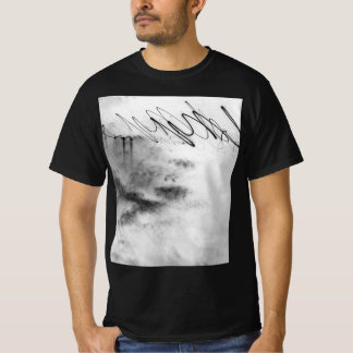 T-shirt Abstract Black and White Light Trails Long Exposur