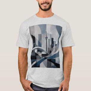 T-Shirt Abstract City Skyline Toronto 