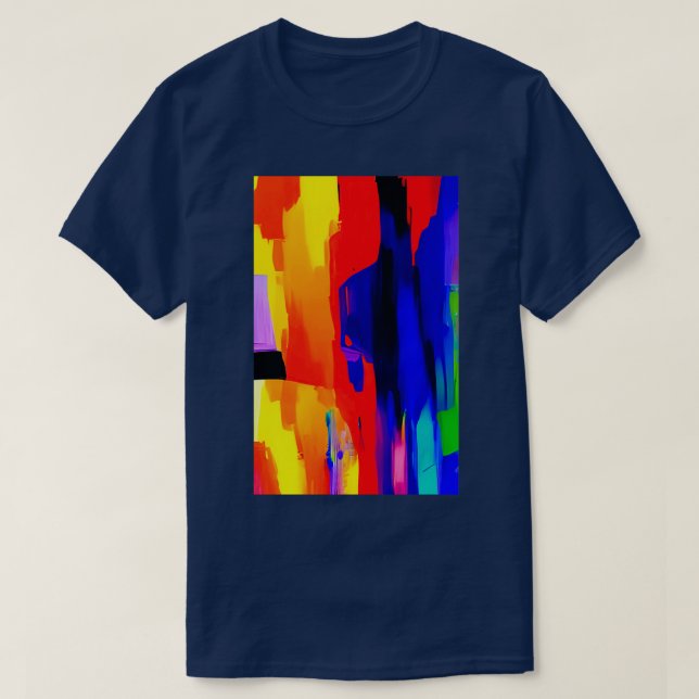 T-shirt Abstract Expressionism Wallpaper 7 (Design devant)