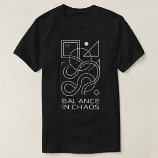 T-shirt Abstract Geometry: Balance in Chaos