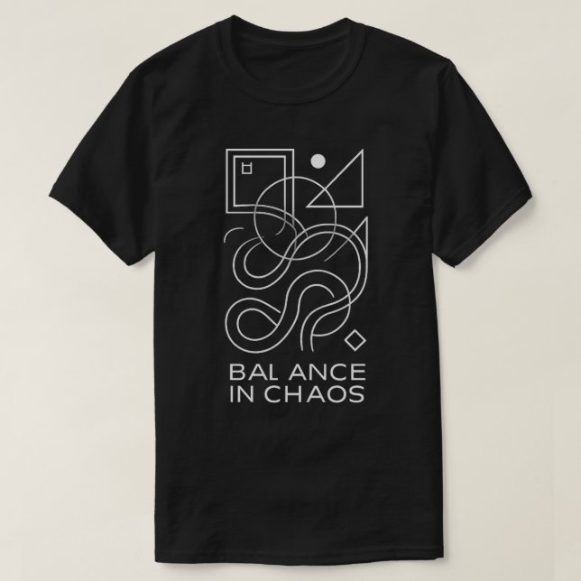 T-shirt Abstract Geometry: Balance in Chaos (Design devant)