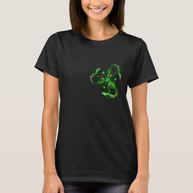 T-shirt abstract green  (Devant)