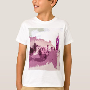 T-shirt Abstract Painting Edinburgh Capital of Scotland