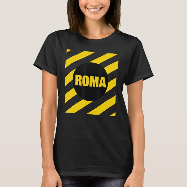 T-shirt Abstract Rome Italy Square Style Roma Italia Illus (Devant)