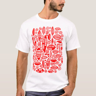 T-shirt Abstrait 100813 - Rouge