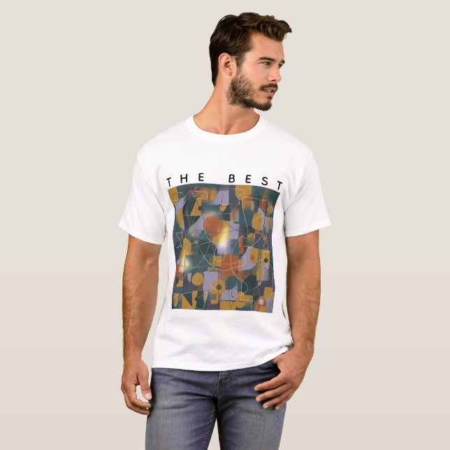 T-shirt abstrait chaotique dynamique Le meilleur (Devant entier)