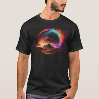 T-shirt abstrait coloré