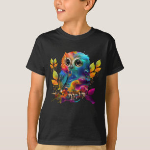 T-shirt ABSTRAIT COLORÉ OWL