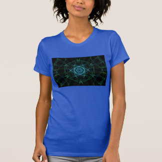 T-shirt abstrait de bleu