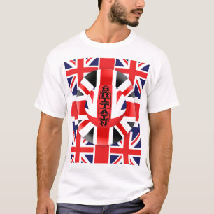T-shirt abstrait de la Grande-Bretagne Union Jack