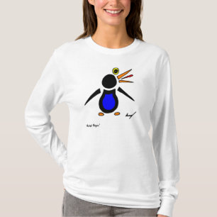 T-shirt abstrait de la Long-Douille des femmes de