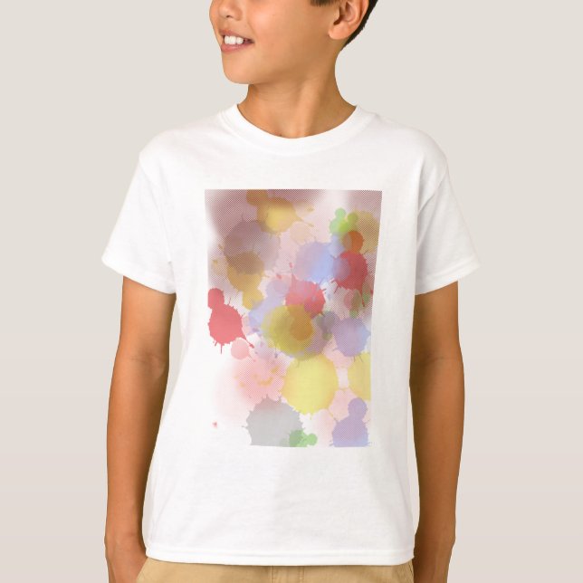 T-shirt Abstrait éclat coloré (Devant)