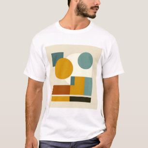 T-shirt Abstrait Géométrique Le Moderne Du Milieu Du Siècl