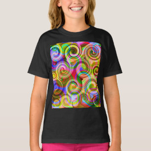 T-shirt abstrait géométrique Scroll Pastel