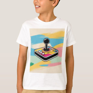 T-shirt Abstrait Joystick inspirée par un rétro