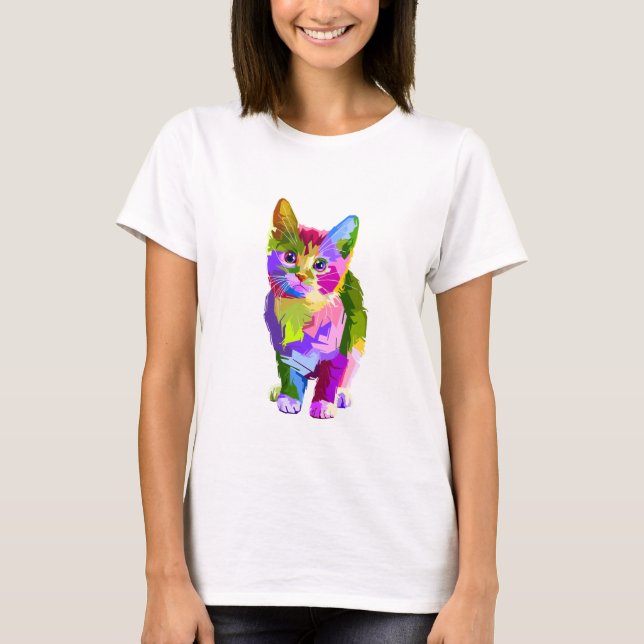 T-shirt Abstrait Kitty Basic (Devant)