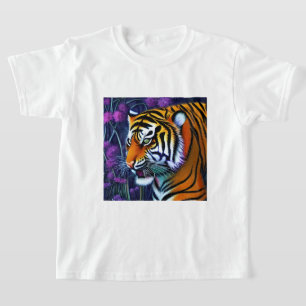 T-shirt Abstrait Majestic Predator Tiger
