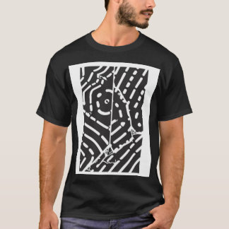 T-Shirt Abstrait Noir et Blanc