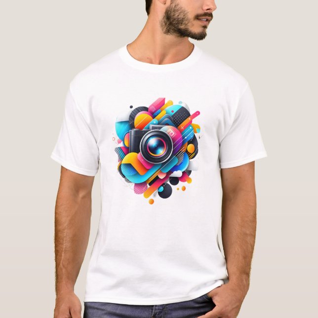 T-shirt Abstrait urbain dynamique (Devant)