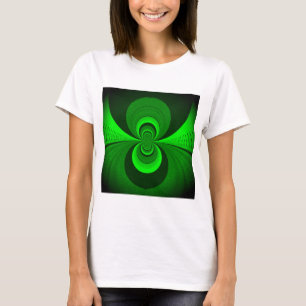 T-shirt Abstrait vert clair Motif Kaleidoscope Super