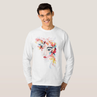 T-shirt Abstrait Visage Artistique