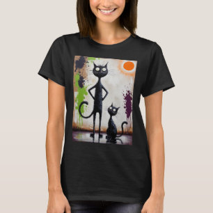 T-shirt Abstraite chemise surréelle - Feline artistique Te