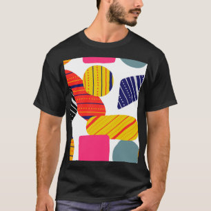 T-shirt Abstraite main dessinée, motif élégante.