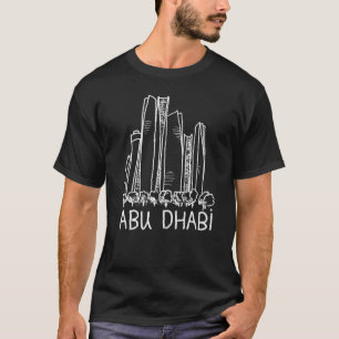 T-shirt Abu Dhabi City souvenir des EAU pour hommes femmes