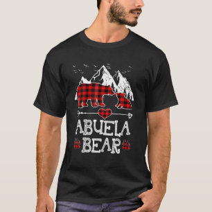 T-shirt Abuela Bear Pajama Red Buffalo Xmas Funny Famille