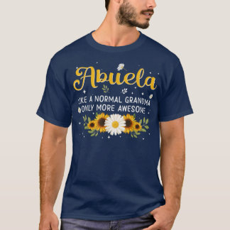T-shirt Abuela Comme Grand-Mère Normale Seulement Plus Fil