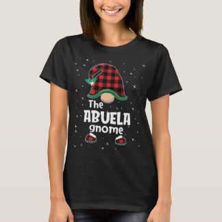 T-shirt Abuela Gnome Buffalo Plaid Correspondant Cadeau de