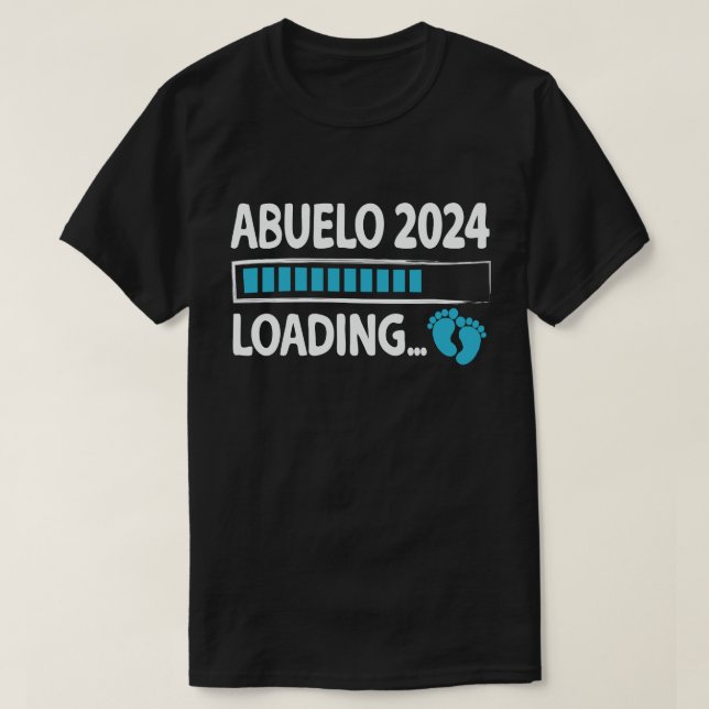 T-shirt Abuelo 2024 Chargement du nouveau grand-père grand (Design devant)